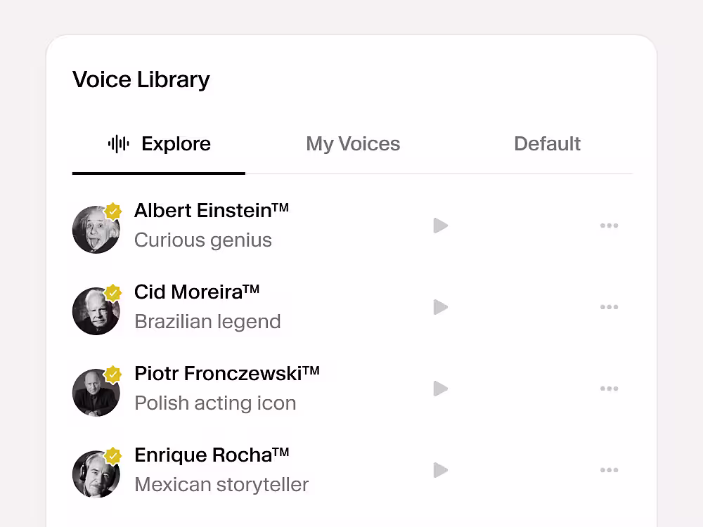 Voice library